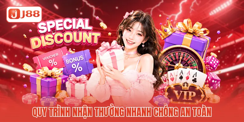 Quy trình nhận thưởng nhanh chóng an toàn 